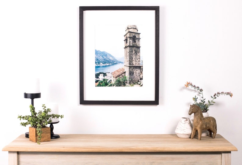 Black Ash Wood Matted Picture Frame 20x24 16x20 Thin Etsy