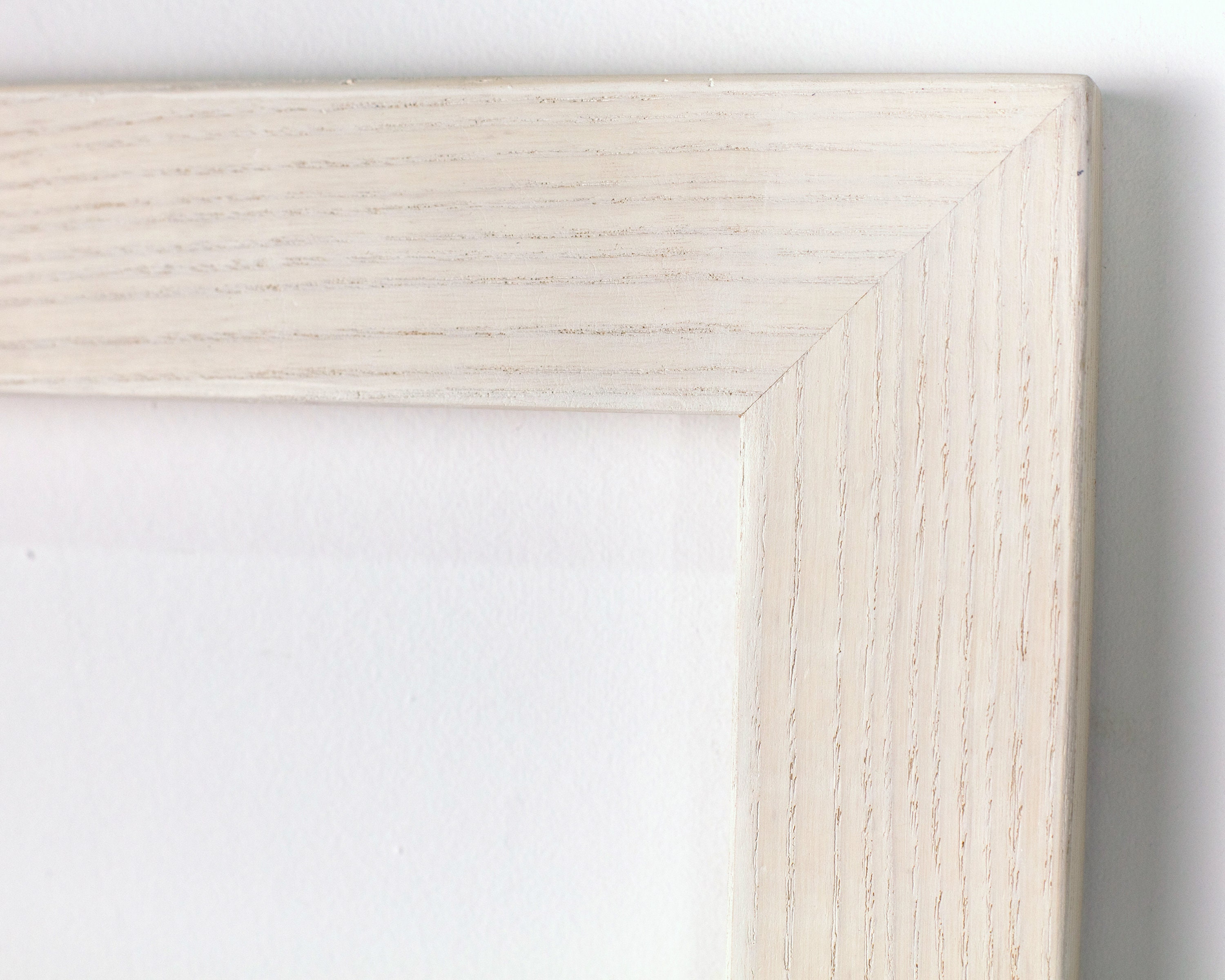 Espejo de pared de madera de fresno encalado amplio moderno | Etsy