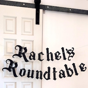 Roundtable Banner + Custom Name - Are You a Faithful or a Traitor Reality Competition Series Fan, Traitors TV Show