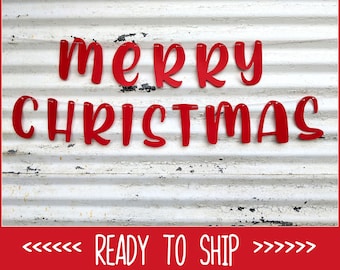 Christmas Banner ∙ Merry Christmas Sign ∙ Red Merry Christmas Banner ∙ X MAS Photo Prop ∙ Holiday Decor ∙ Christmas Decor  ∙ Family Photos