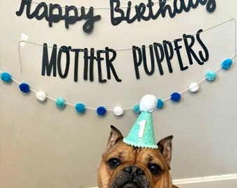 MOTHER PUPPERS Banner ∙ Happy Birthday Mother Puppers ∙ Dog Birthday Decoration ∙ Lets Pawty ∙ Birthday Mother Puppers ∙ Puppy Birthday