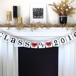 CLASS of 2024 Banner / Graduation Banner / Party Decor / Graduation / 2024 Graduate / Senior Class Photo / College High School / 2024 Grad image 1