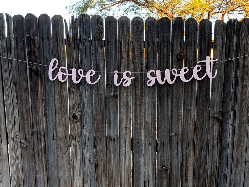 Love is Sweet Banner Wedding Banner Valentine Banner - Etsy