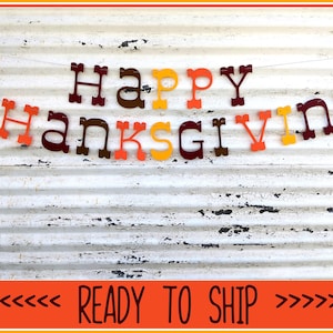 Happy Thanksgiving Banners ∙ Thankful Banner ∙ Fall Decor ∙ Thanksgiving Decor ∙ Fall Banner ∙ Thanksgiving Sign ∙ Hostess gift ∙ Autumn