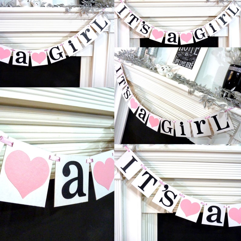 Its A Girl Banner / Baby Shower Decoration / Baby Etsy