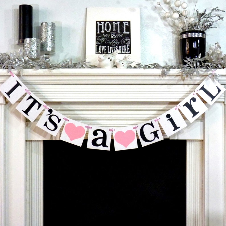 Its A Girl Banner / Baby Shower Decoration / Baby Etsy