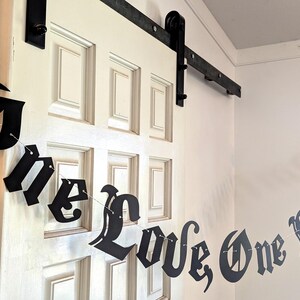 One Love One Lifetime Banner - Gothic Emo garland - Old English font - Dark Wedding - Eternal Love - Wedding Vows - One True Love - My Love image 14