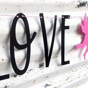 Valentine's Day Decor Banner Love Struck Banner Valentine Banner Valentine's Decor My Love Sign Be Mine Garland Cupids Love Sign image 7