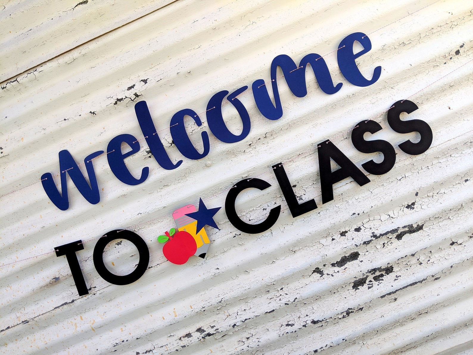 First Day of School Virtual School Banner to Class Etsy