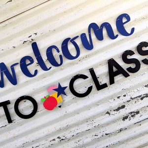 First Day of School Virtual School Banner Welcome to Class Teacher Room Decor Pandemic Teachers Classroom Sign Virtual Learning image 2
