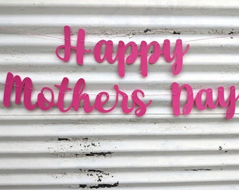 Mother's Day Banner ∙ Happy Moms Day ∙ Love You Mom Banner ∙ Happy Mothers Day Banner ∙ Mothers Day Banner ∙ Photo Prop ∙ Mother's Day Decor