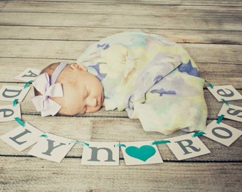 mini Custom Name Banner / Baby Shower Decoration / Kids Room Decor / Child's Name / Personalized Name / Nursery Garland Sign