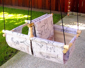 twin baby swing set