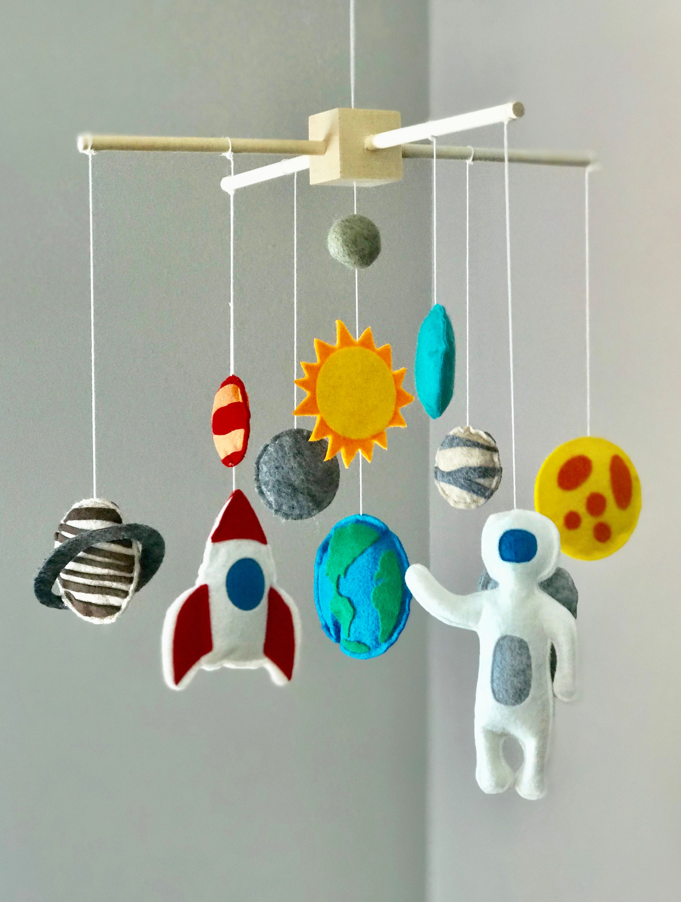 Space Baby Crib Mobile Astronaut Baby Toddler Mobile Rocket Etsy