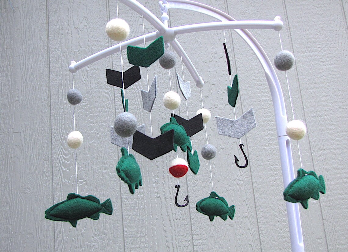 Marine Crib Mobile Nursery Fish Baby Mobile Felt Animal Etsy
