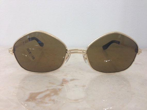 VINTAGE New Old Stock 1960's Unisex Gold Metal Pe… - image 2