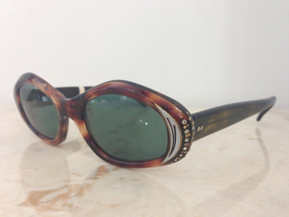 VINTAGE New Old Stock 1950s Victory Optical USA Jeweled Women's