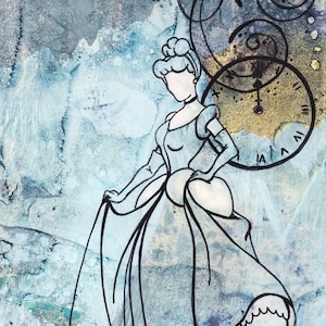 Disney Cinderella Poster/Print - minimalist Cinderella Ball poster art decor