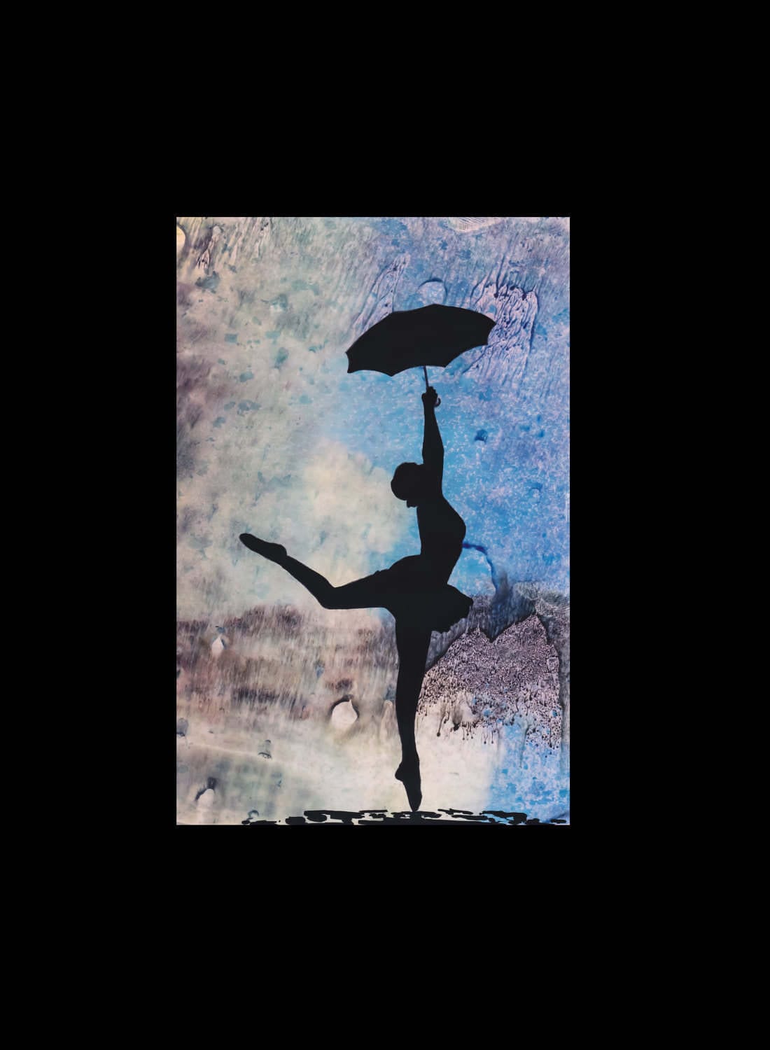 Ballerina Dancing in the Rain Ballet Dancer Print/poster Etsy
