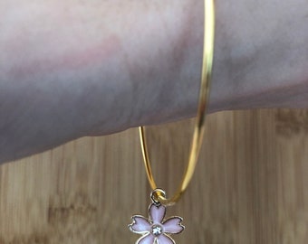 Kathryns creations pink flower bracelet