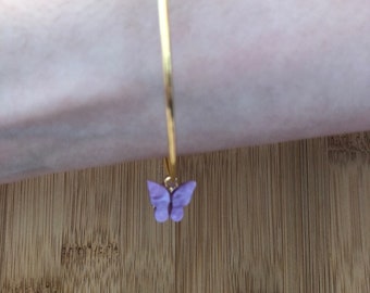 Bracelet papillon violet Kathryns Creations