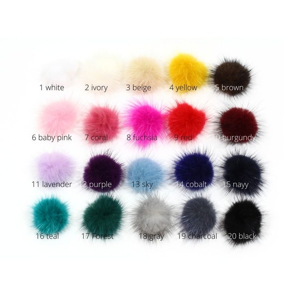 MINK HAIR POM CHARCOAL MINK HAIR POM CHARCOAL