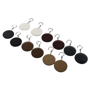 Stella Round Dangle Earrings | Lightweight Acrylic Earrings | Minimalist Modern Jewelry