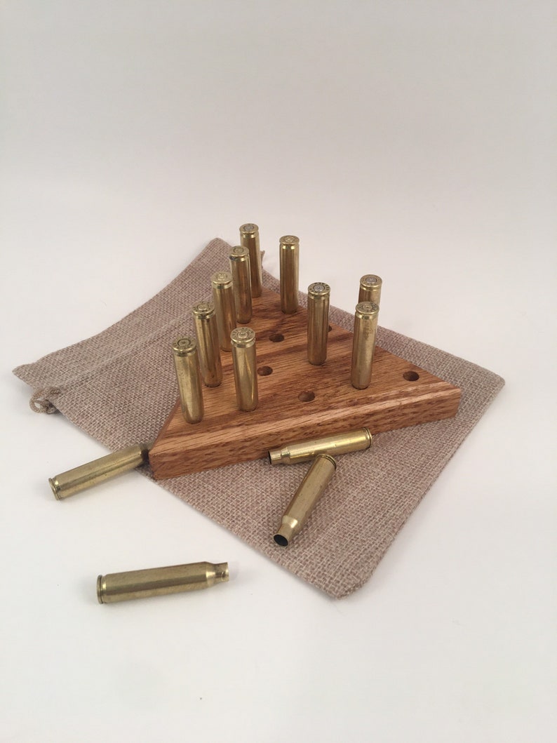 Triangle Peg Game Bullet Peg Game Gifts for Him Man Cave - Etsy