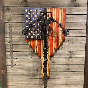 36”x19” Crossbow Hanger Mount Flag. Cross Bow Holder For Hunters