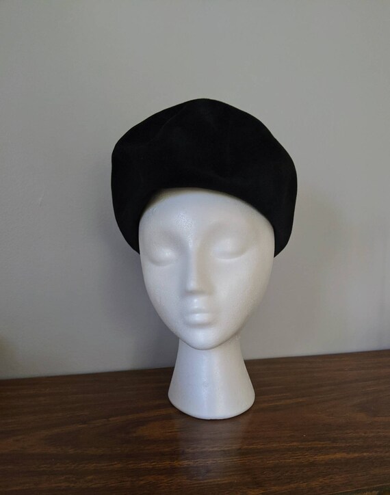 Vintage Beret, Borsalino, Black Beret, Beret Hat,… - image 4