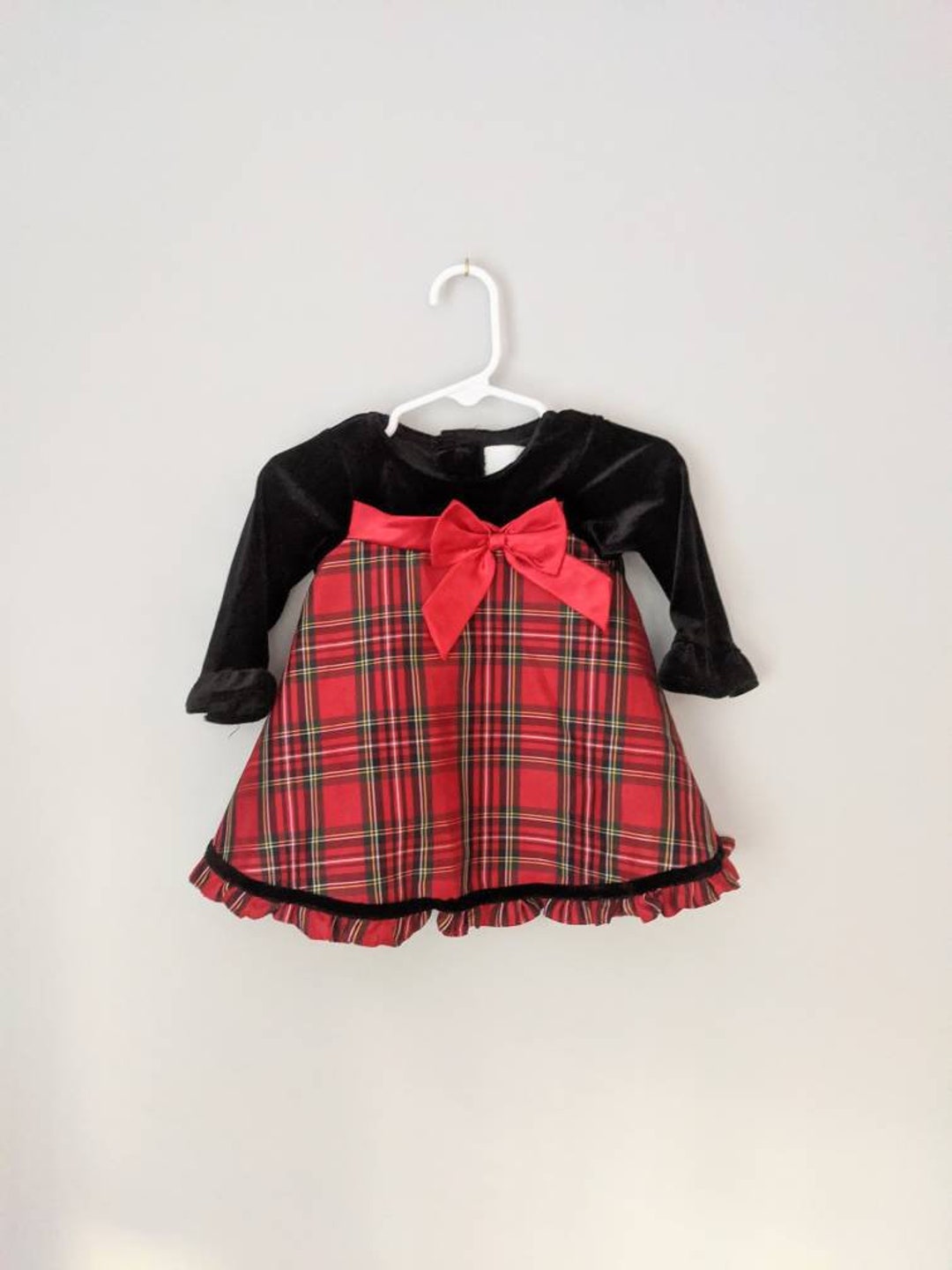 Vintage Dress 6m Vintage Girl Clothes Plaid Dress Starting Etsy