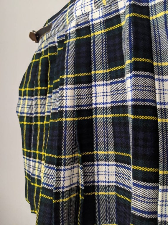 Vintage Plaid Skirt, 6, Pleated Skirt, Plaid Plea… - image 4