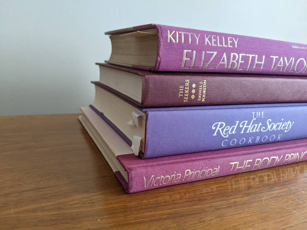 Purple Book, Book Set, Vintage Books, Decorative Books, Books for