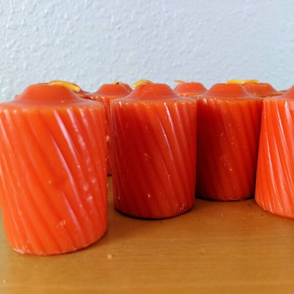 Orange Candle Etsy