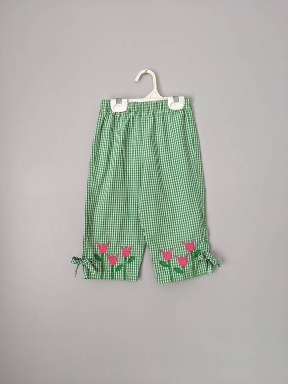 Vintage Gingham Pants, 5/6, Tulip Pants, Summer P… - image 1