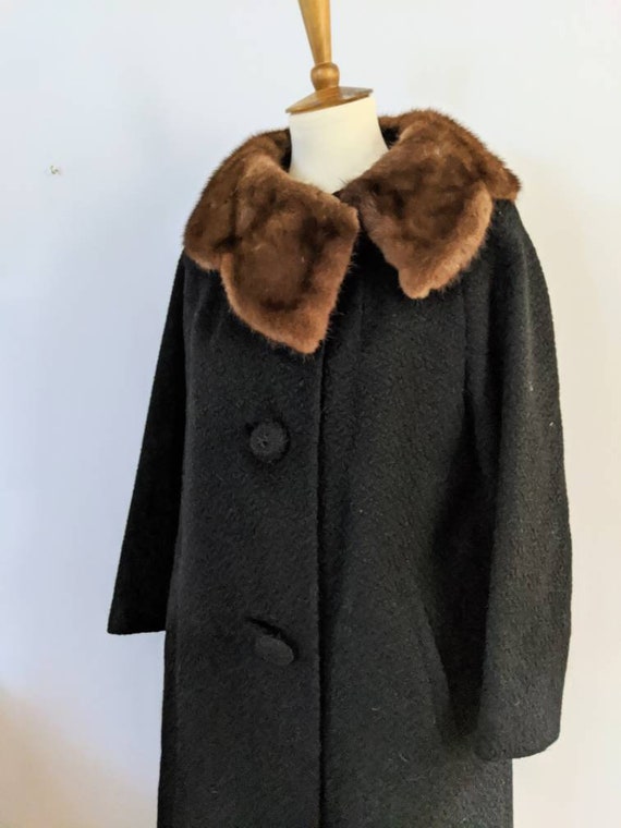 Vintage Wool and Fur Jacket, Vintage Jacket, Fur … - image 7