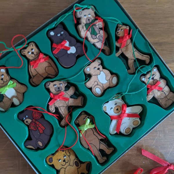 Teddy Bear Ornament Etsy