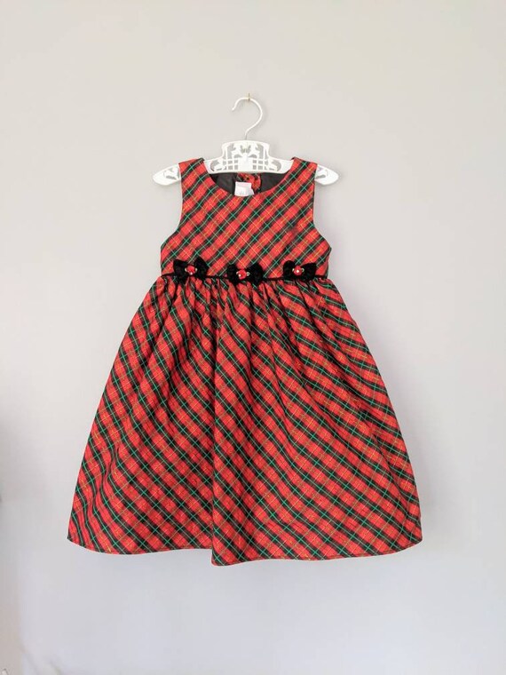 Vintage Holiday Dress, 3T, Holiday Dress, Christm… - image 2