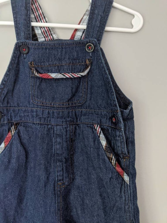 Vintage Overalls, 12m, plaid Overalls, Unisex Ove… - image 4