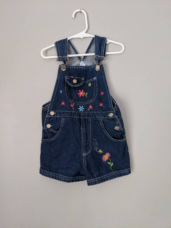 Vintage Overalls, 4T, Girls Overall Shorts, Vintag