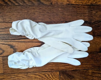 Vintage Gloves, Costume Gloves, Ladies Gloves, White Gloves, Hanson, Aris, Grandoe, Crescendoe, 50s Gloves, 60s Gloves, Cotton Gloves