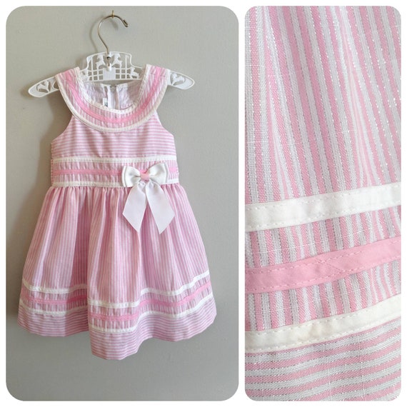 Vintage 2T Dress, Bonnie Jean Dress, Pink Dress, … - image 1