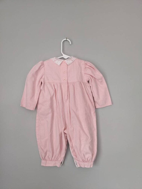 Vintage Baby Romper, Pink Romper, Bubble Romper, Corduroy, Vintage Baby Playsuit, Baby Romper, Girl Bubble Romper, Vintage Bubble Romper View 4