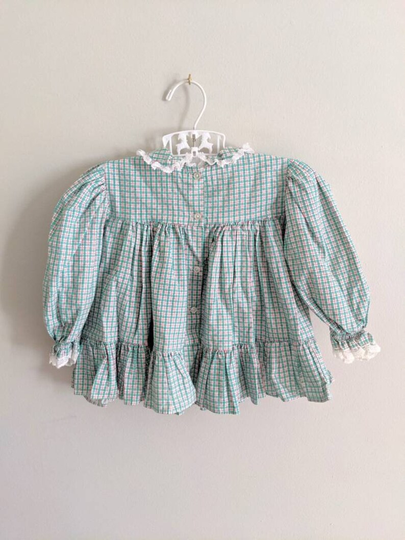 Ruffles Baby Bryan Dress Holiday Dress 12m Christmas Dress Fall Dress Vintage Baby Dress Vintage Bryan Dress Baby Girl Winter Dress
