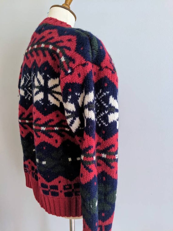 Vintage Wool Sweater, American Eagle, Winter Swea… - image 2