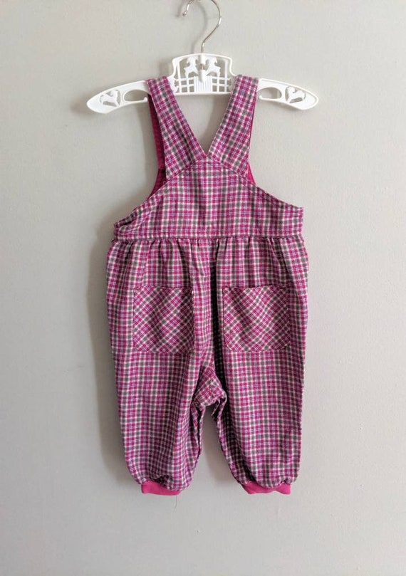Plaid Overalls, 6-9 months, Pink Overalls, Baby O… - image 7