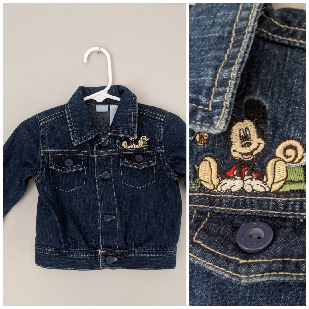 Baby Jean Jacket 36 Month Disney Jean Jacket Mickey Jean Etsy