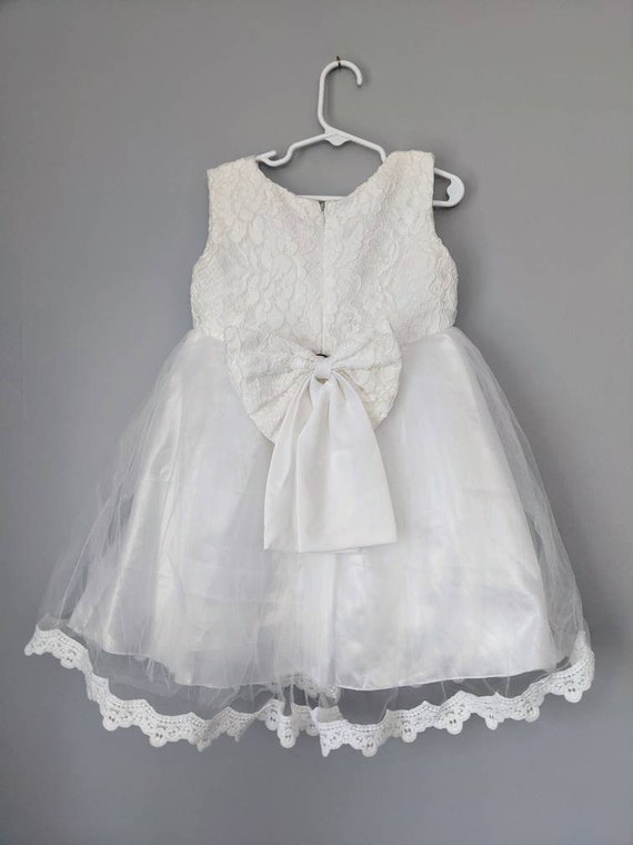 White Dress, Size 5, Kids Wedding Dress, Wedding … - image 6