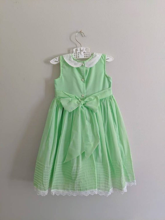 Vintage Dress, Green Dress, Fancy Dress, Easter D… - image 6