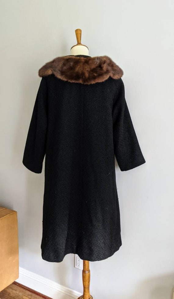 Vintage Wool and Fur Jacket, Vintage Jacket, Fur … - image 3